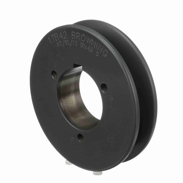 1 Groove Cast Iron Bushed Bore Multiple Sheave, 1TB42